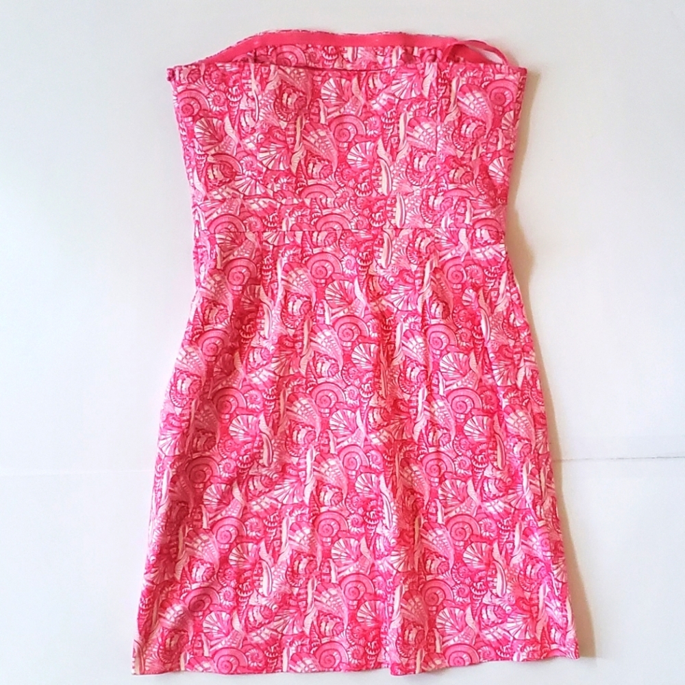 VINEYARD VINES Strapless Shell Pattern Mini Dress - image 7